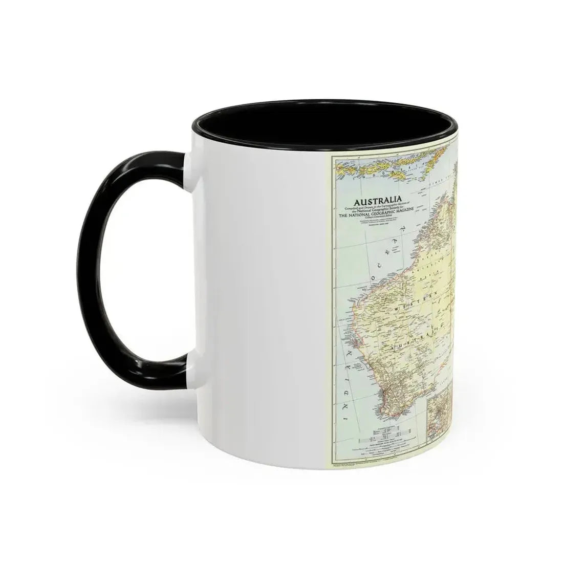 Australia (1948) (Map) Accent Coffee Mug - Go Mug Yourself