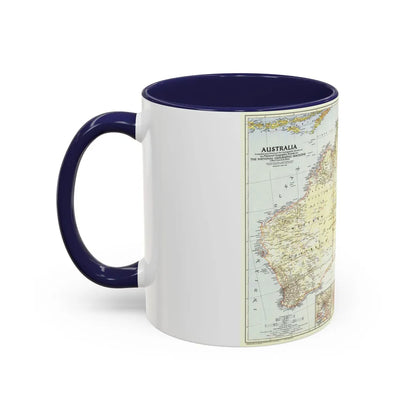 Australia (1948) (Map) Accent Coffee Mug-Go Mug Yourself