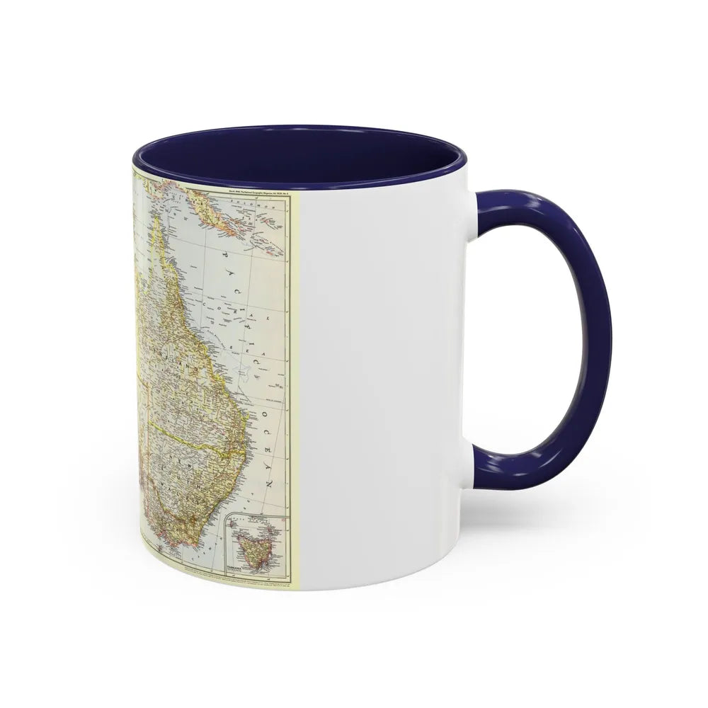 Australia (1948) (Map) Accent Coffee Mug-Go Mug Yourself