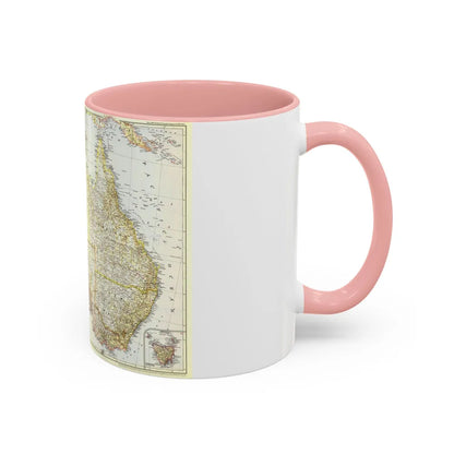 Australia (1948) (Map) Accent Coffee Mug-Go Mug Yourself