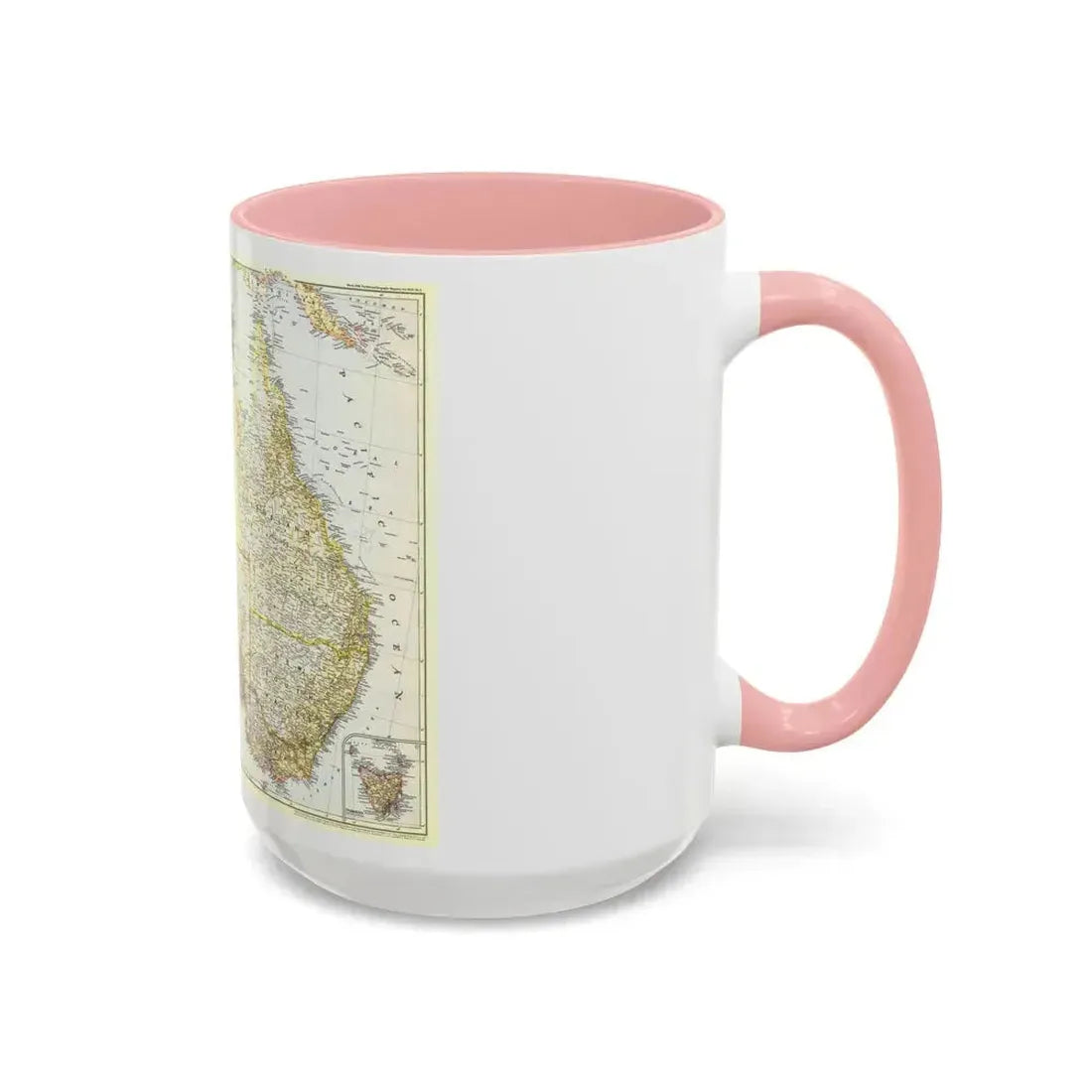 Australia (1948) (Map) Accent Coffee Mug - Go Mug Yourself