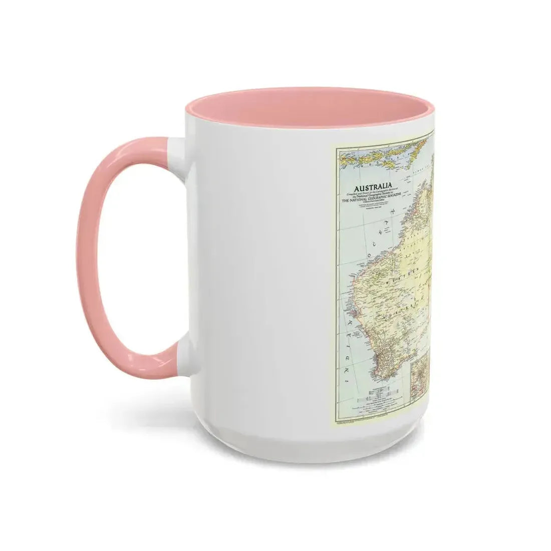 Australia (1948) (Map) Accent Coffee Mug - Go Mug Yourself
