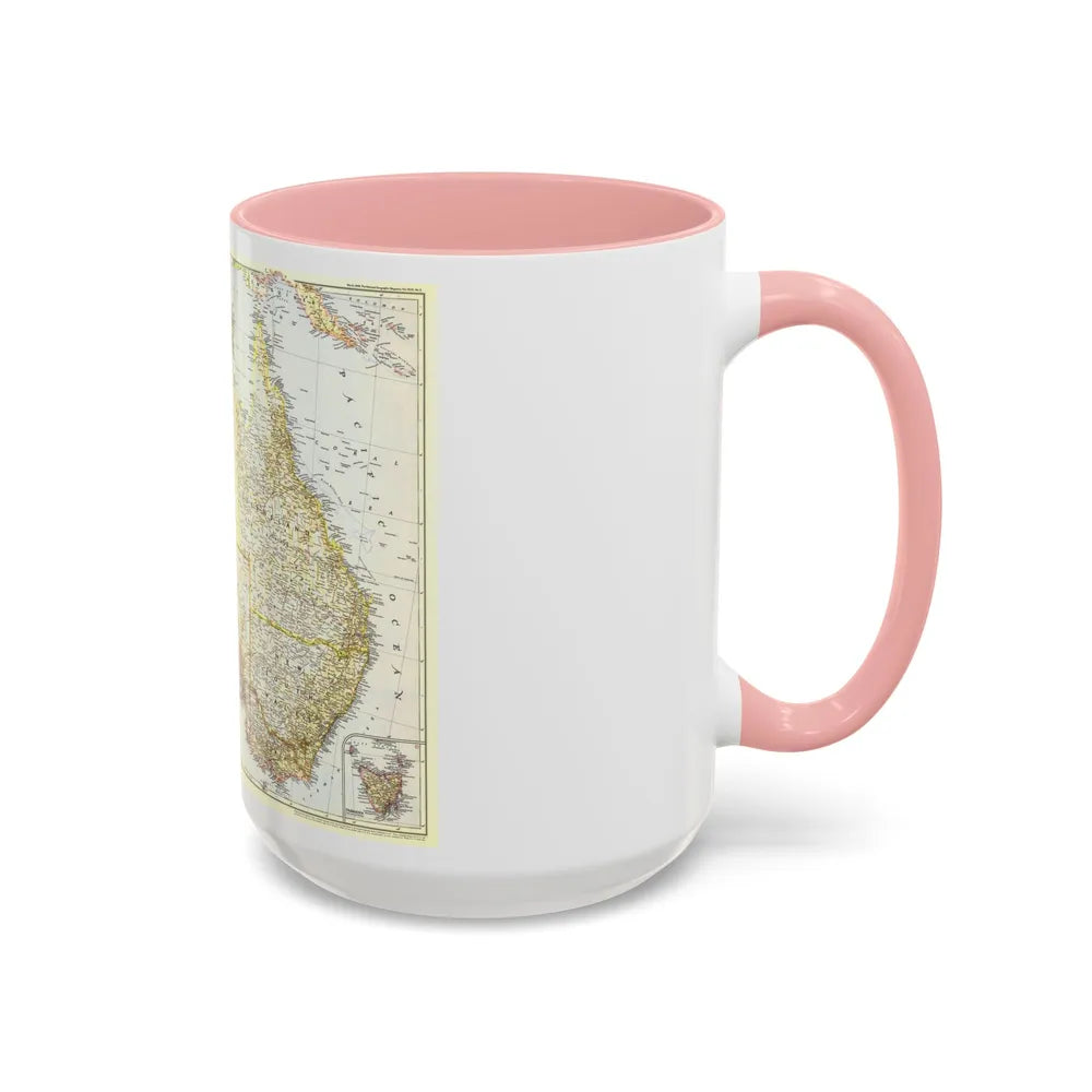 Australia (1948) (Map) Accent Coffee Mug-Go Mug Yourself