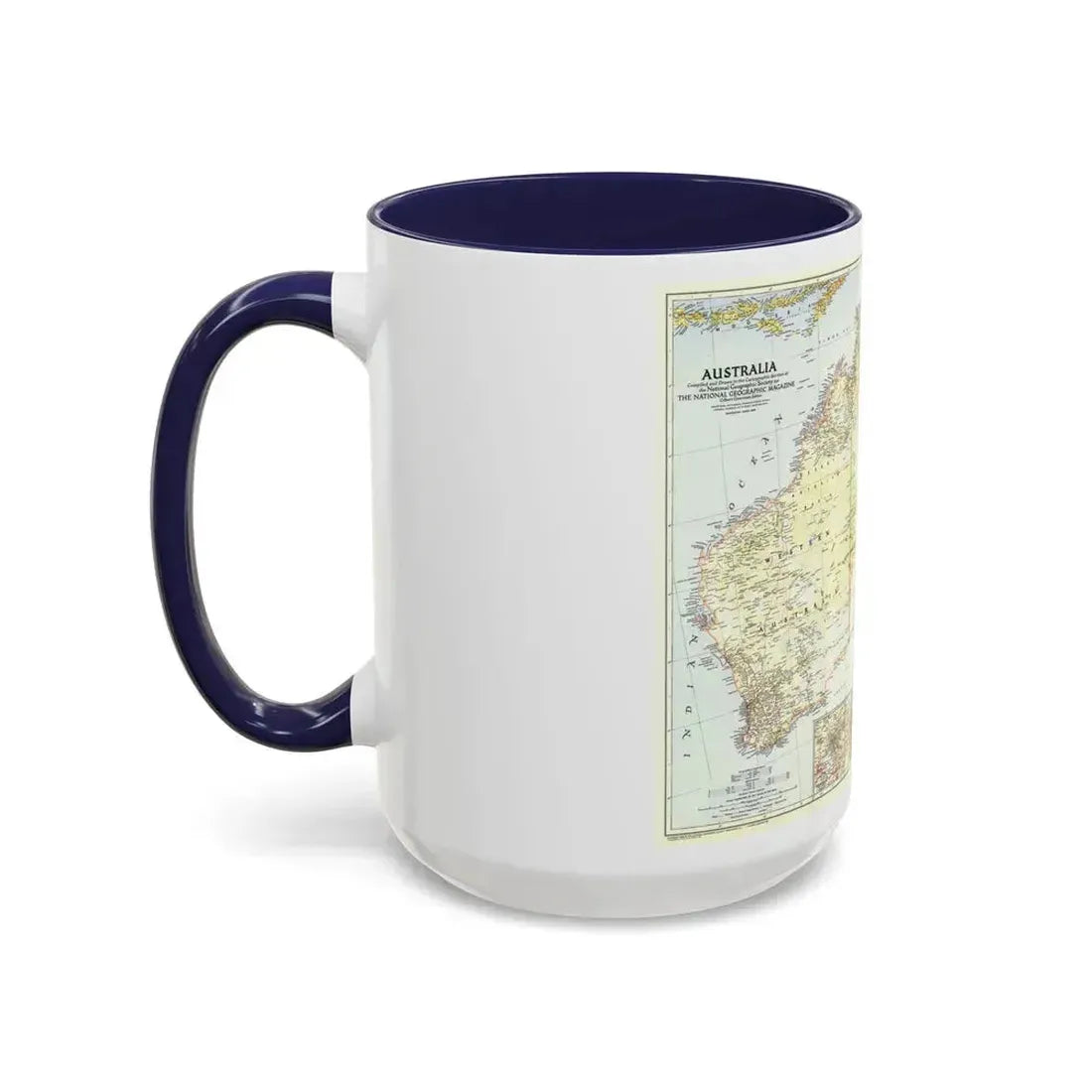 Australia (1948) (Map) Accent Coffee Mug - Go Mug Yourself