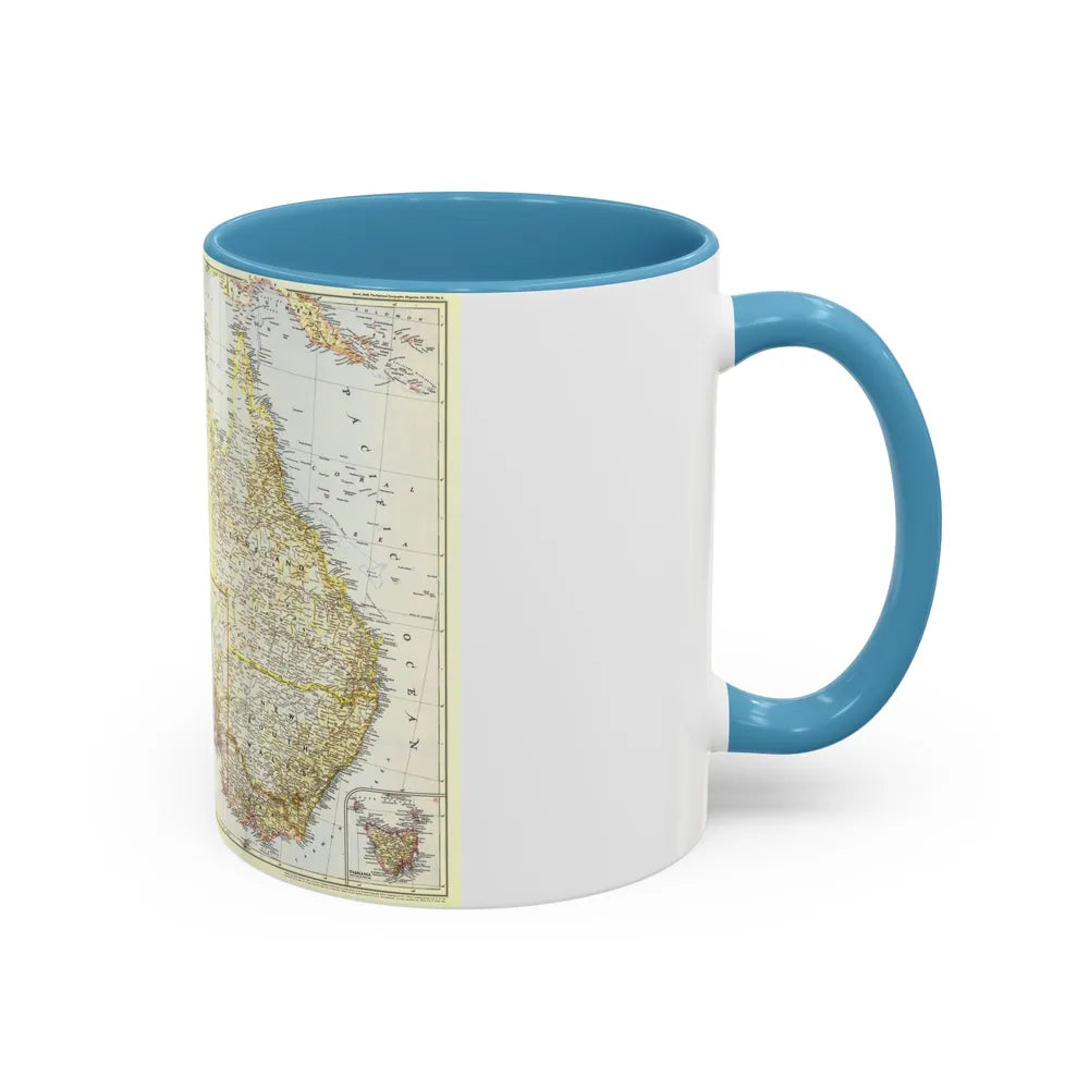 Australia (1948) (Map) Accent Coffee Mug-Go Mug Yourself