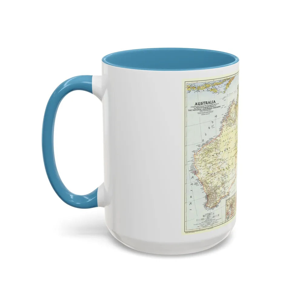 Australia (1948) (Map) Accent Coffee Mug-Go Mug Yourself