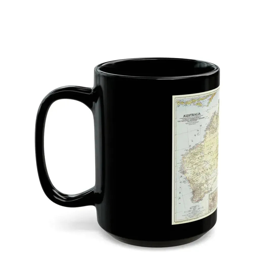 Australia (1948) (Map) Black Coffee Mug - Go Mug Yourself