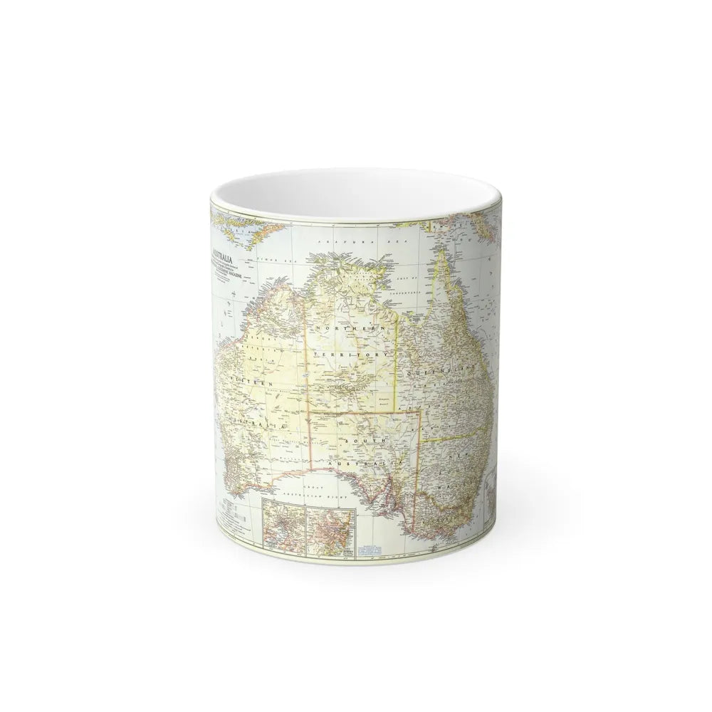 Australia (1948) (Map) Color Changing Mug 11oz-11oz-Go Mug Yourself