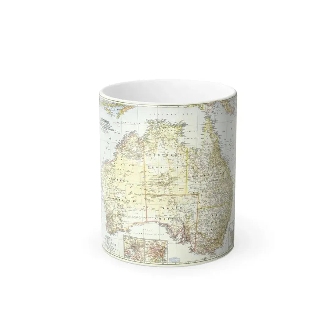 Australia (1948) (Map) Color Changing Mug 11oz Default Title 11oz - Go Mug Yourself