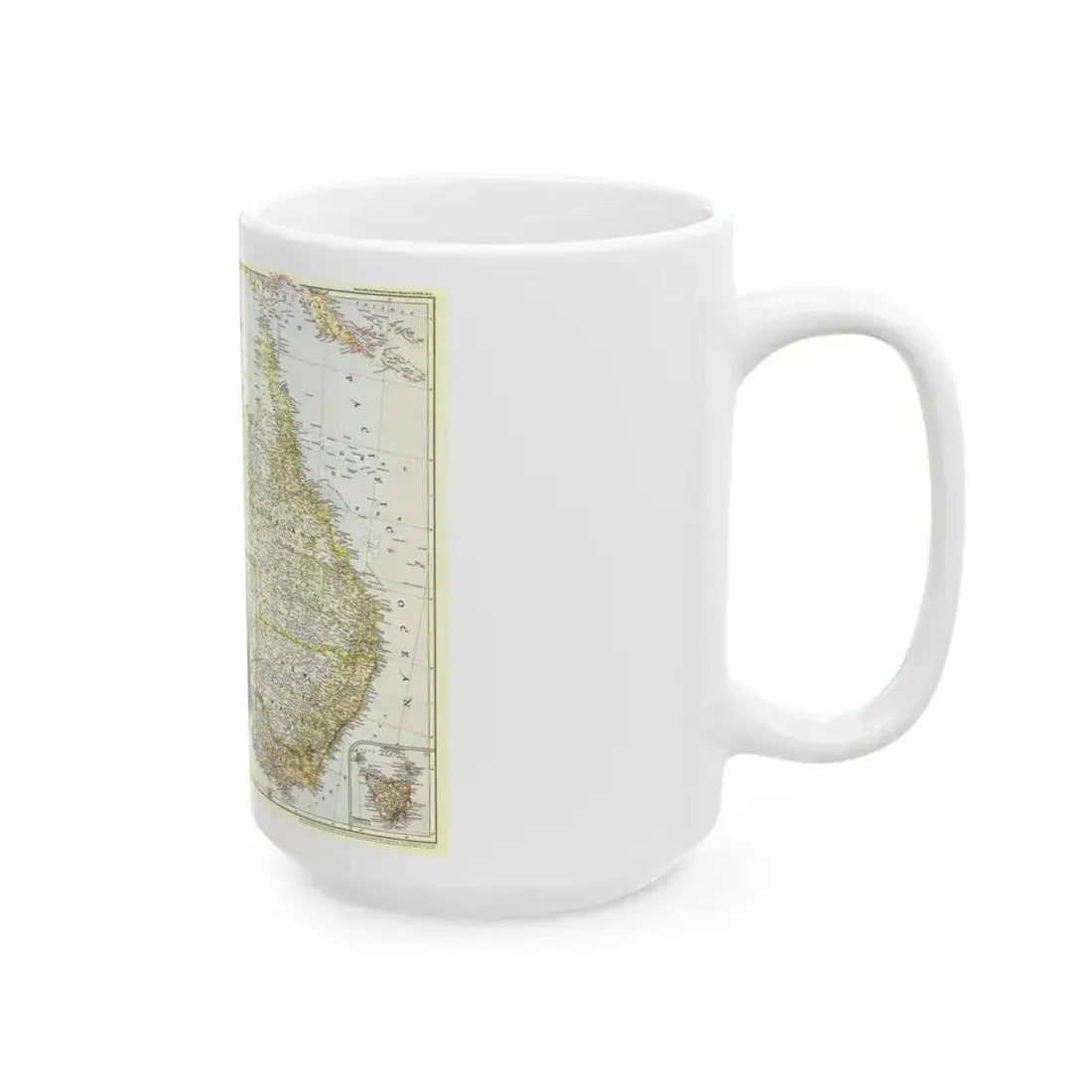 Australia (1948) (Map) White Coffee Mug - Go Mug Yourself
