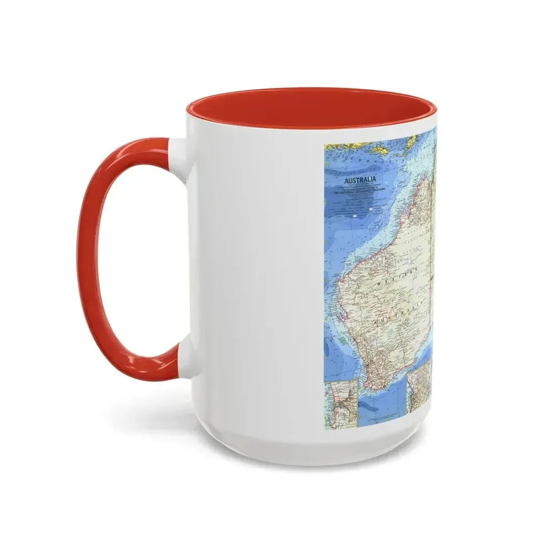 Australia (1963) (Map) Accent Coffee Mug - Go Mug Yourself