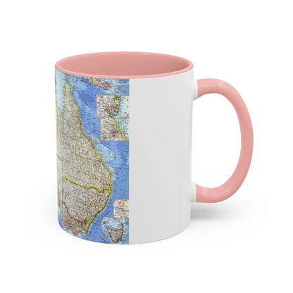 Australia (1963) (Map) Accent Coffee Mug-Go Mug Yourself