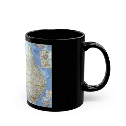 Australia (1963) (Map) Black Coffee Mug-Go Mug Yourself