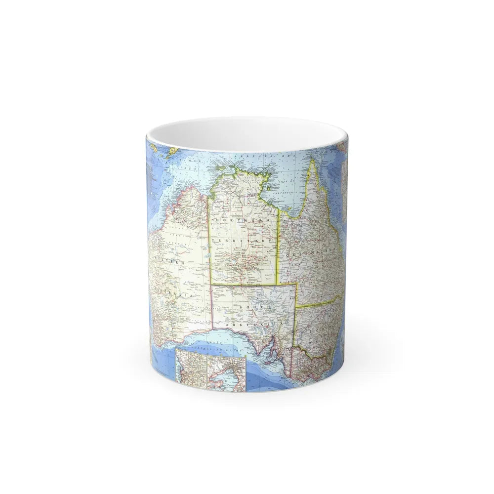 Australia (1963) (Map) Color Changing Mug 11oz-11oz-Go Mug Yourself