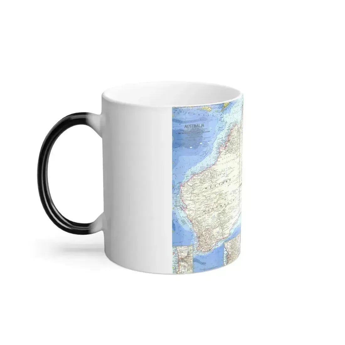 Australia (1963) (Map) Color Changing Mug 11oz - Go Mug Yourself