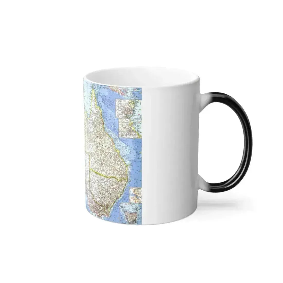 Australia (1963) (Map) Color Changing Mug 11oz - Go Mug Yourself