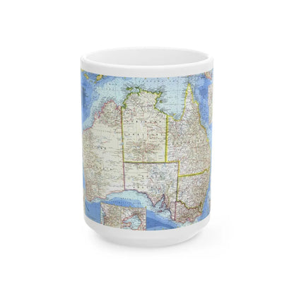 Australia (1963) (Map) White Coffee Mug-15oz-Go Mug Yourself