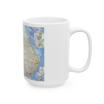Australia (1963) (Map) White Coffee Mug - Go Mug Yourself