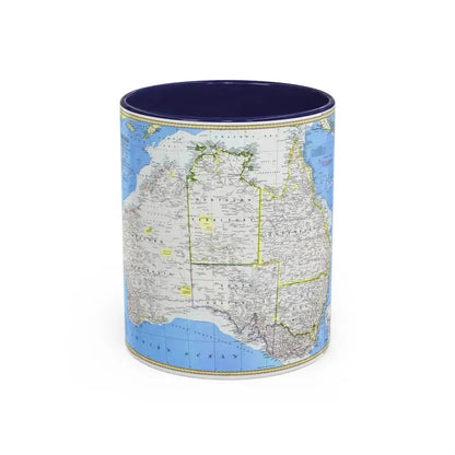 Australia (1979) (Map) Accent Coffee Mug 11oz Navy - Go Mug Yourself