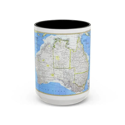 Australia (1979) (Map) Accent Coffee Mug 15oz Black - Go Mug Yourself