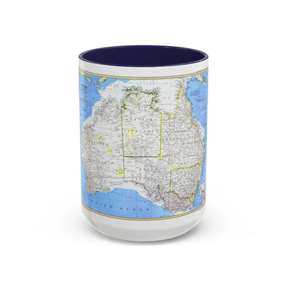 Australia (1979) (Map) Accent Coffee Mug-15oz-Navy-Go Mug Yourself