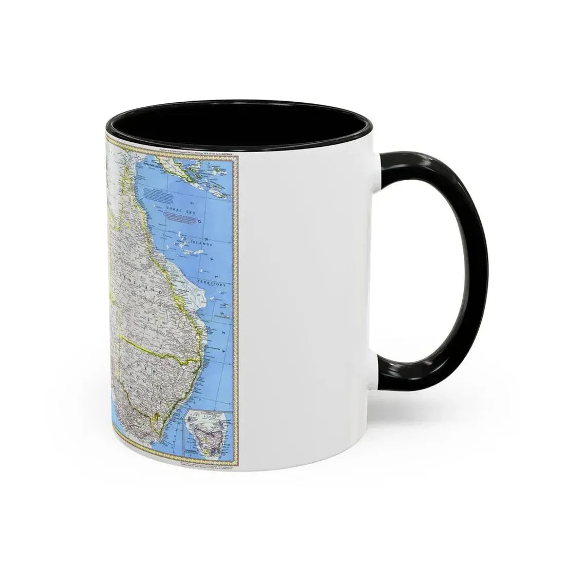 Australia (1979) (Map) Accent Coffee Mug - Go Mug Yourself