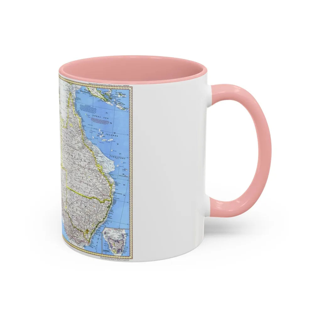 Australia (1979) (Map) Accent Coffee Mug-Go Mug Yourself