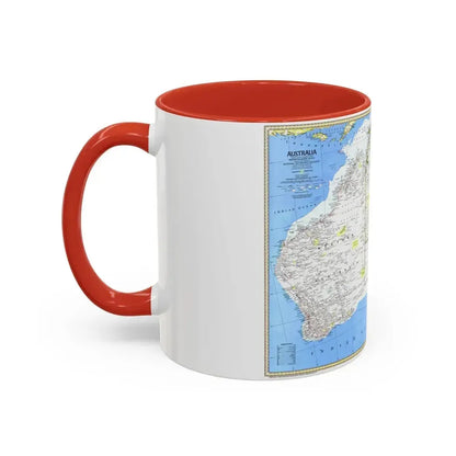 Australia (1979) (Map) Accent Coffee Mug - Go Mug Yourself