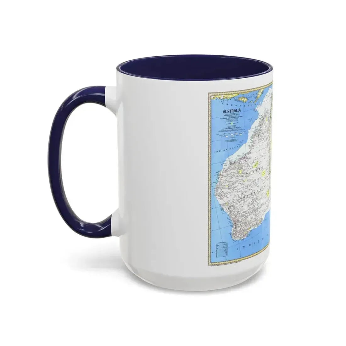 Australia (1979) (Map) Accent Coffee Mug - Go Mug Yourself