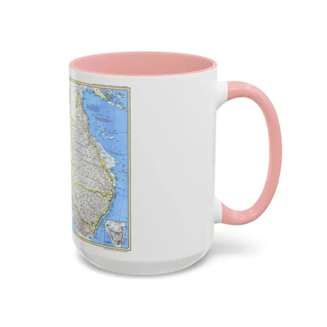 Australia (1979) (Map) Accent Coffee Mug - Go Mug Yourself