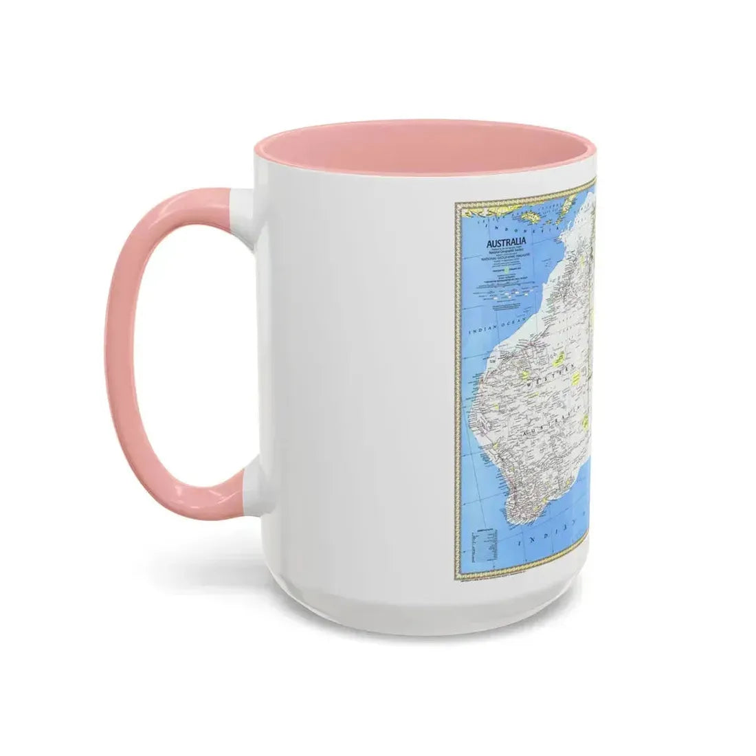Australia (1979) (Map) Accent Coffee Mug - Go Mug Yourself