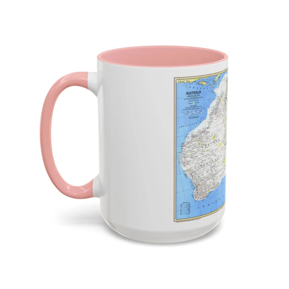 Australia (1979) (Map) Accent Coffee Mug-Go Mug Yourself