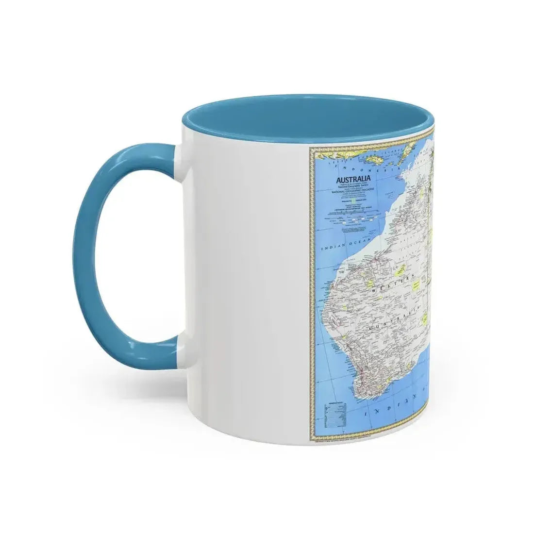 Australia (1979) (Map) Accent Coffee Mug - Go Mug Yourself