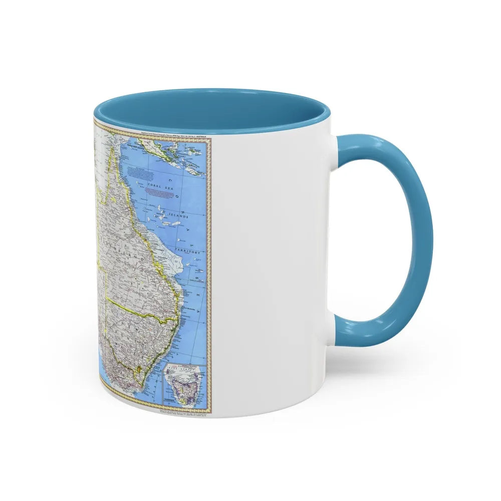 Australia (1979) (Map) Accent Coffee Mug-Go Mug Yourself