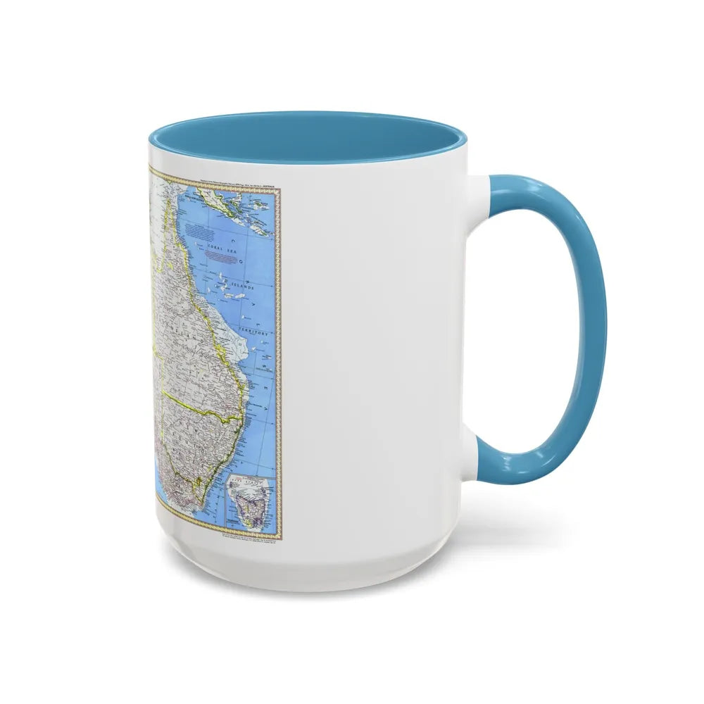 Australia (1979) (Map) Accent Coffee Mug-Go Mug Yourself