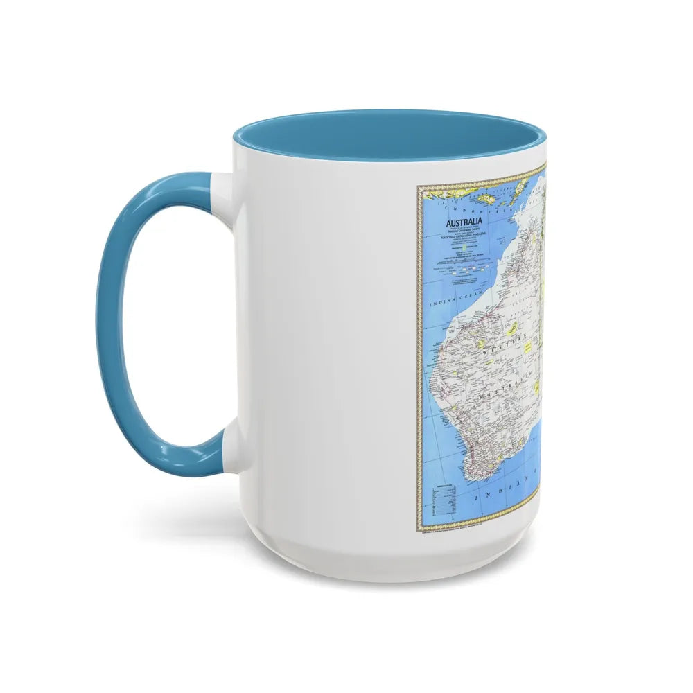 Australia (1979) (Map) Accent Coffee Mug-Go Mug Yourself