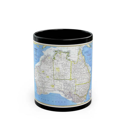 Australia (1979) (Map) Black Coffee Mug-11oz-Go Mug Yourself