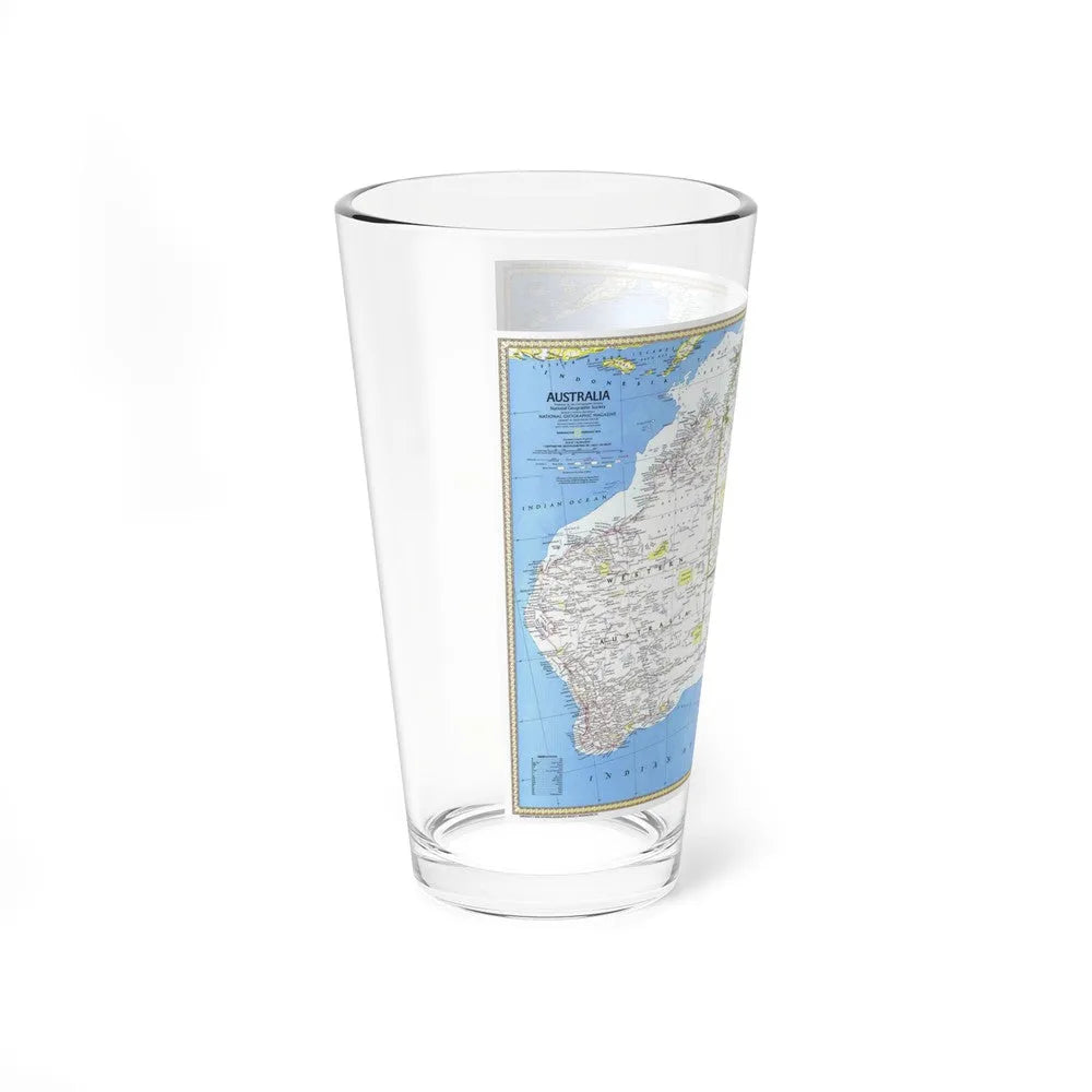 Australia (1979) (Map) Pint Glass 16oz-Go Mug Yourself