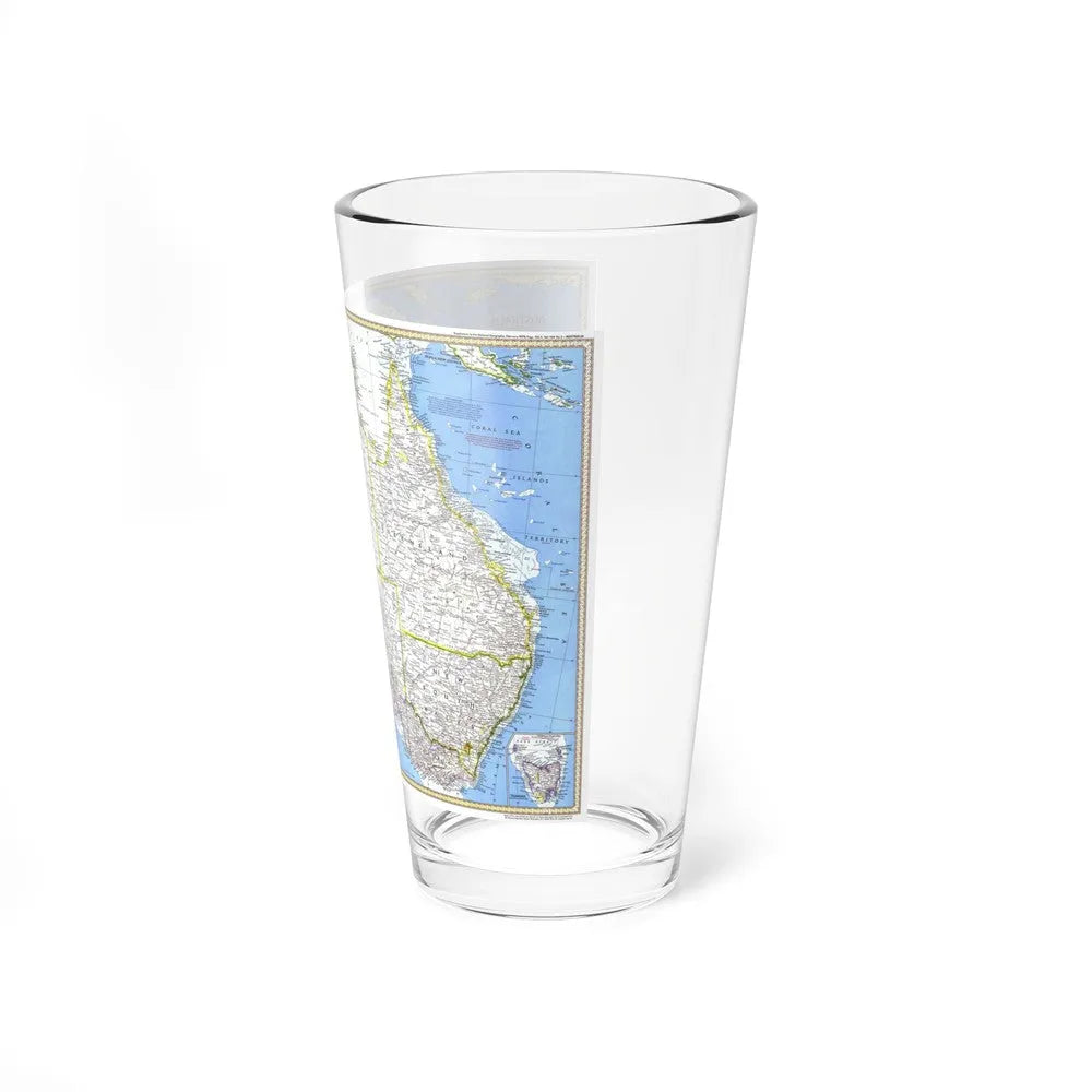 Australia (1979) (Map) Pint Glass 16oz-Go Mug Yourself