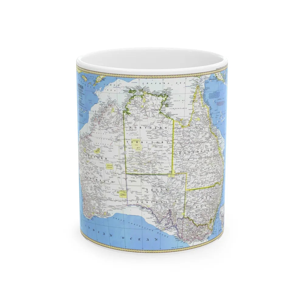 Australia (1979) (Map) White Coffee Mug-11oz-Go Mug Yourself