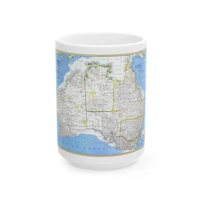 Australia (1979) (Map) White Coffee Mug 15oz - Go Mug Yourself