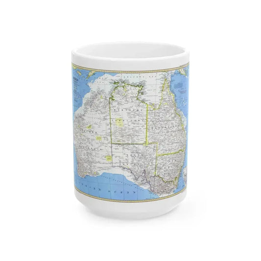Australia (1979) (Map) White Coffee Mug 15oz - Go Mug Yourself