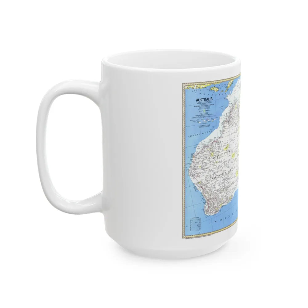 Australia (1979) (Map) White Coffee Mug-Go Mug Yourself