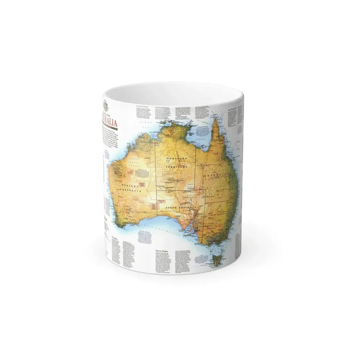 Australia - A Traveller's Look (1988) (Map) Color Changing Mug 11oz Default Title - Go Mug Yourself