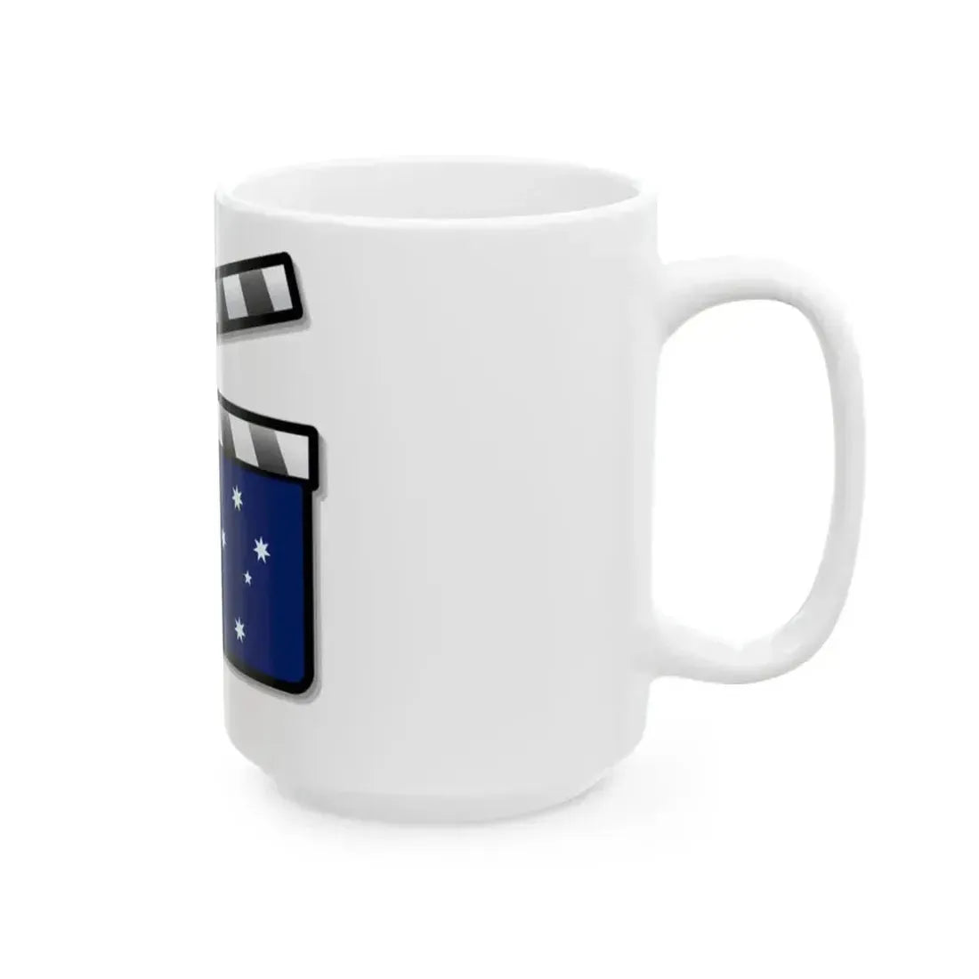 Australia film clapperboard (Australia) White Coffee Mug - Go Mug Yourself