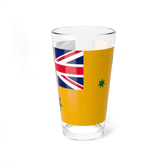Australia flag green on yellow (Australia) Pint Glass 16oz 16oz - Go Mug Yourself