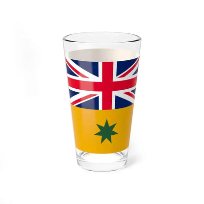 Australia flag green on yellow (Australia) Pint Glass 16oz - Go Mug Yourself