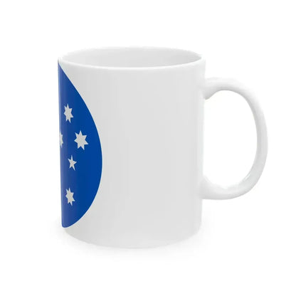 Australia flag icon round (Australia) White Coffee Mug - Go Mug Yourself