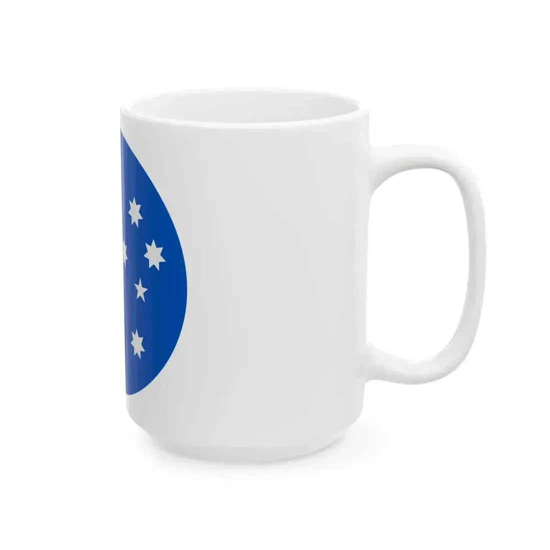 Australia flag icon round (Australia) White Coffee Mug - Go Mug Yourself