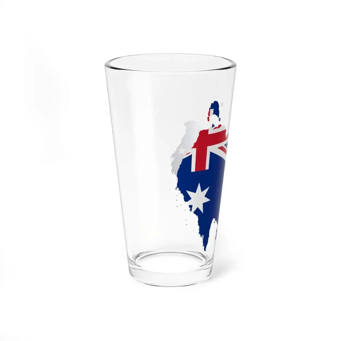 Australia flag-map South at top (Australia) Pint Glass 16oz - Go Mug Yourself